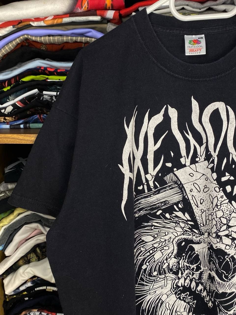 Band Tees × Vintage vtg Axe Wound 00s Graphic Horror Rock Tee Size US XL / EU 56 / 4 - 2 Thumbnail