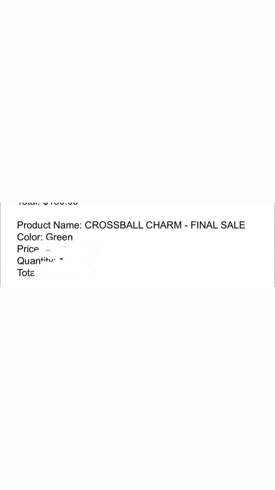 Chrome Hearts CHROME HEARTS CROSSBALL CHARM NECKLACE GREEN RARE SHIPS NOW Size ONE SIZE - 5 Thumbnail