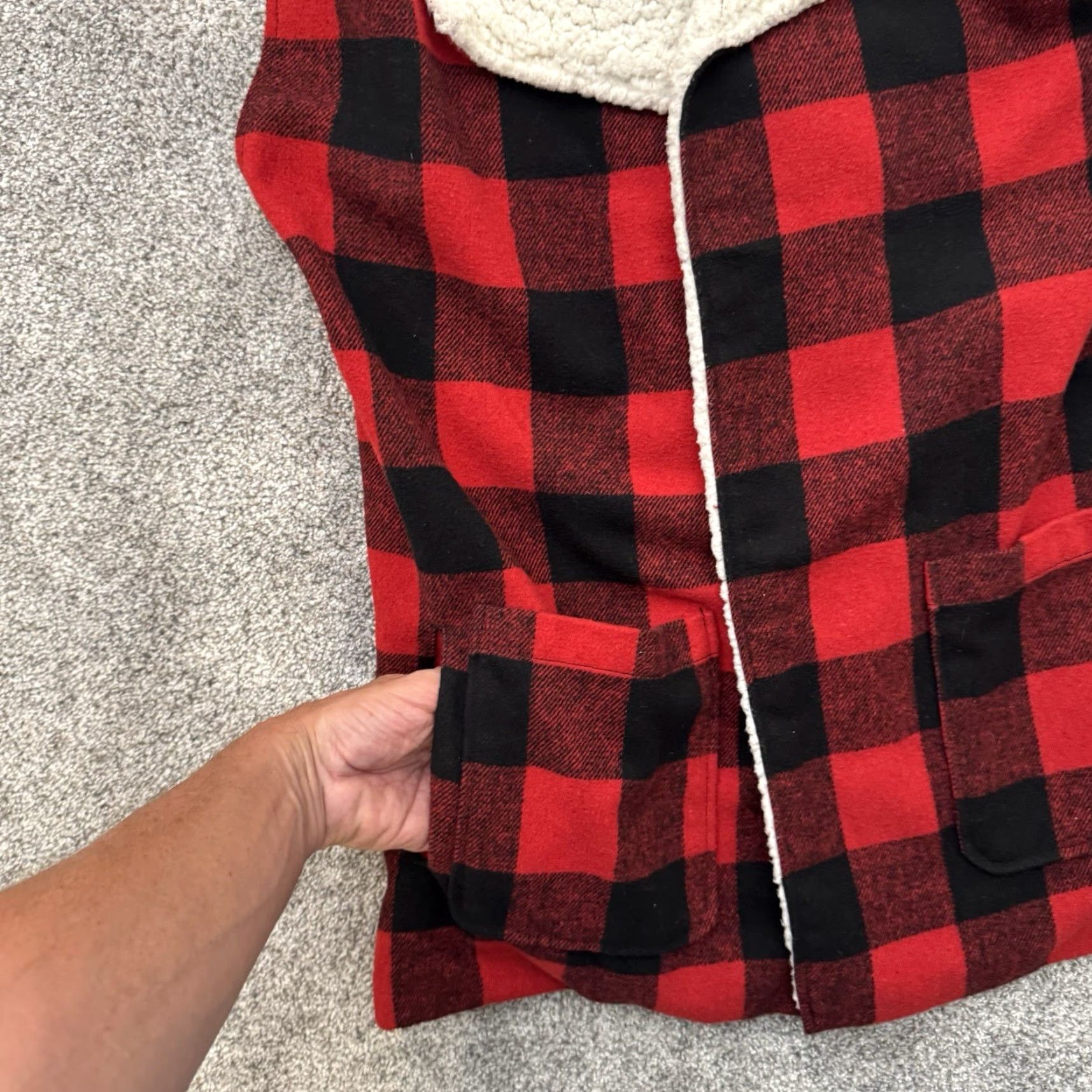 Lumberjack VINTAGE My Jane Buffalo Plaid Winter Vest L Wool Blend Y2K Cabincore Lumberjack Women Vest Red Wrapless Open Pockets Winter/Casual Regular Size L / US 10 / IT 46 - 2 Thumbnail