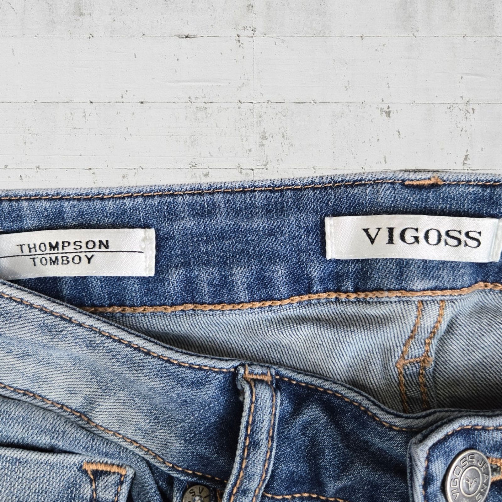Other Vigoss Medium Wash Distressed Tomboy Skinny Jeans Size 27 Size 27" / US 4 / IT 40 - 4 Thumbnail