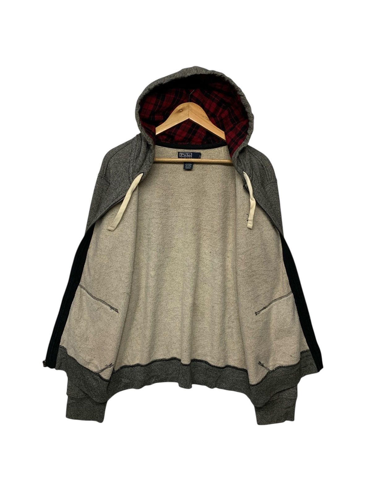 Polo Ralph Lauren Vintage 90's Polo Ralph Lauren Small Pony Hoodie Zipper Down Size US L / EU 52-54 / 3 - 3 Thumbnail