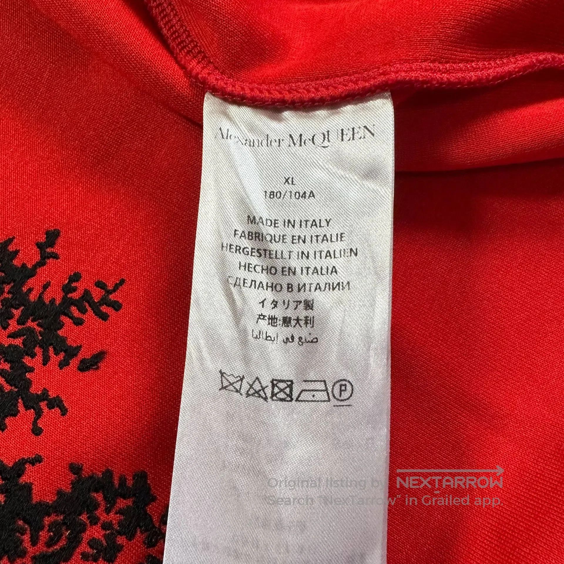 Alexander McQueen Alexander McQueen Red Skull Letter Baseball Jacket. Size US XL / EU 56 / 4 - 6 Thumbnail