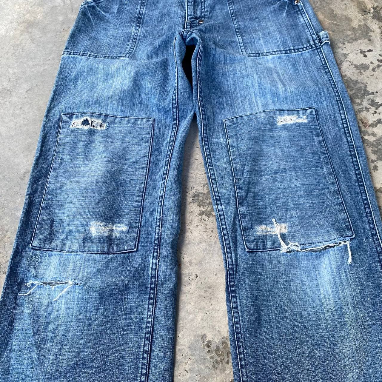 Polo Ralph Lauren × RRL Ralph Lauren VINTAGE POLO RALPH LAUREN DOUBLE KNEE CARPENTER DISTRESSED Size US 28 / EU 44 - 11 Thumbnail