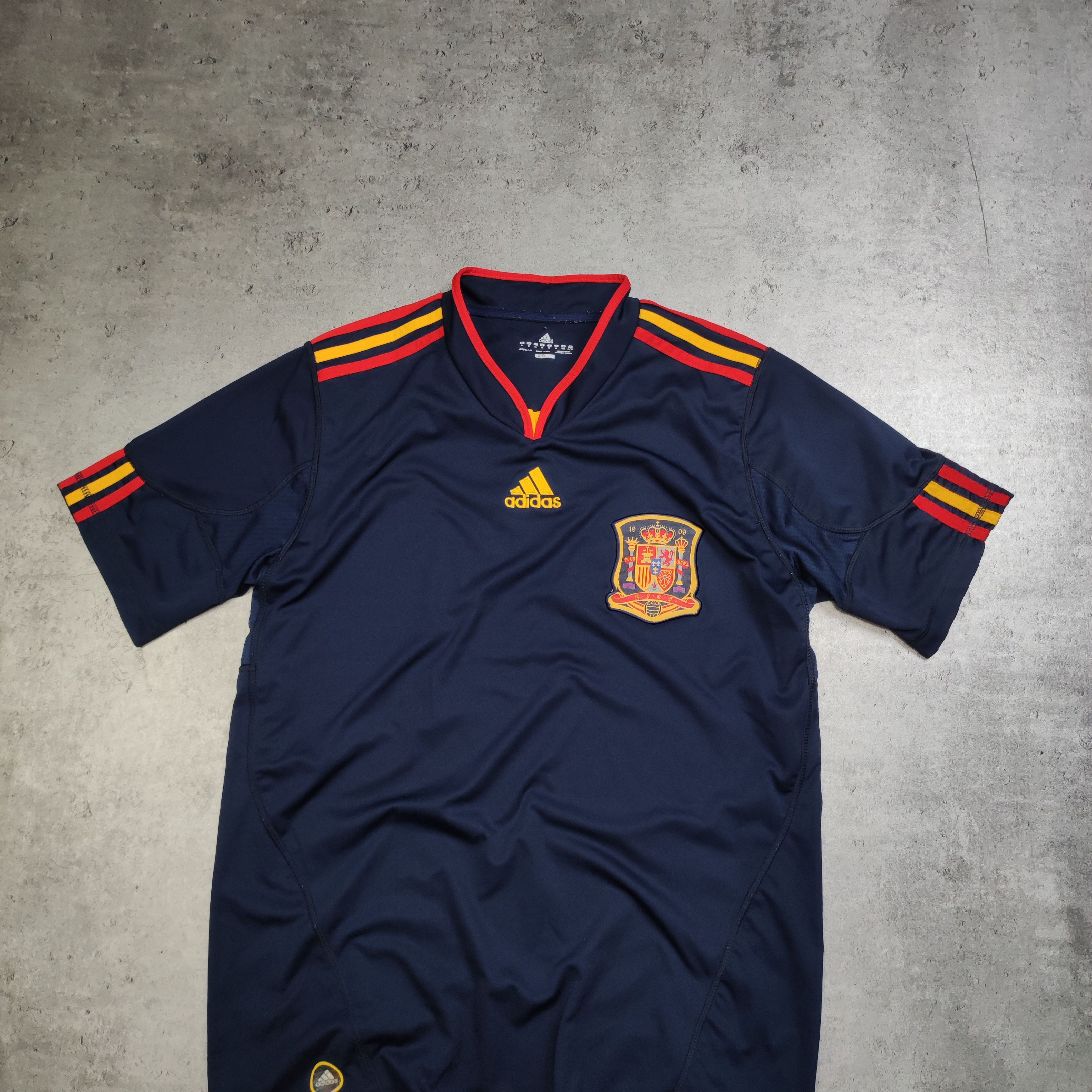 Vintage RARE Vintage 2008 Champions Adidas Spain National Jersey Size US XL / EU 56 / 4 - 2 Thumbnail