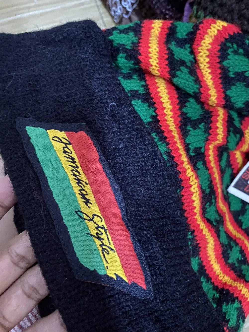 Japanese Brand × Kapital × Vintage Jamaican Style Stripe Design Beanie Hat Size ONE SIZE - 5 Thumbnail