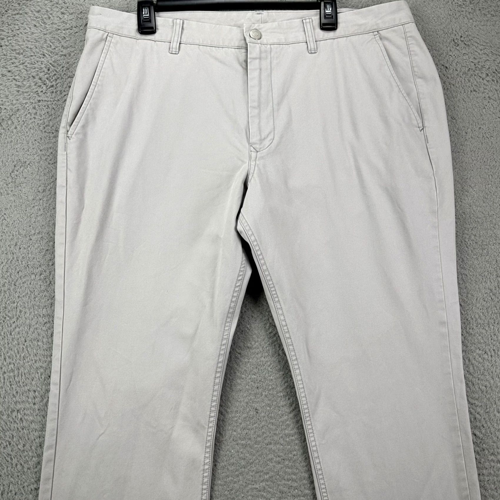 Bonobos Bonobos Khakis Pants 38X32 Beige Slim Flat Front Straight Leg Casual Mens Size US 38 / EU 54 - 3 Thumbnail