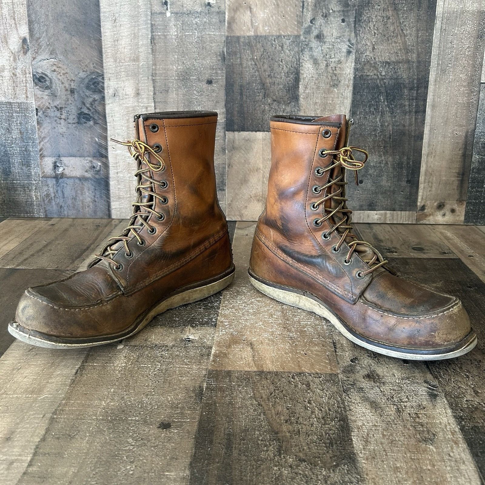 Red Wing Red Wing 10877 Moc Toe Work Boots Mens 11.5 D Size US 11.5 / EU 44-45 - 12 Thumbnail