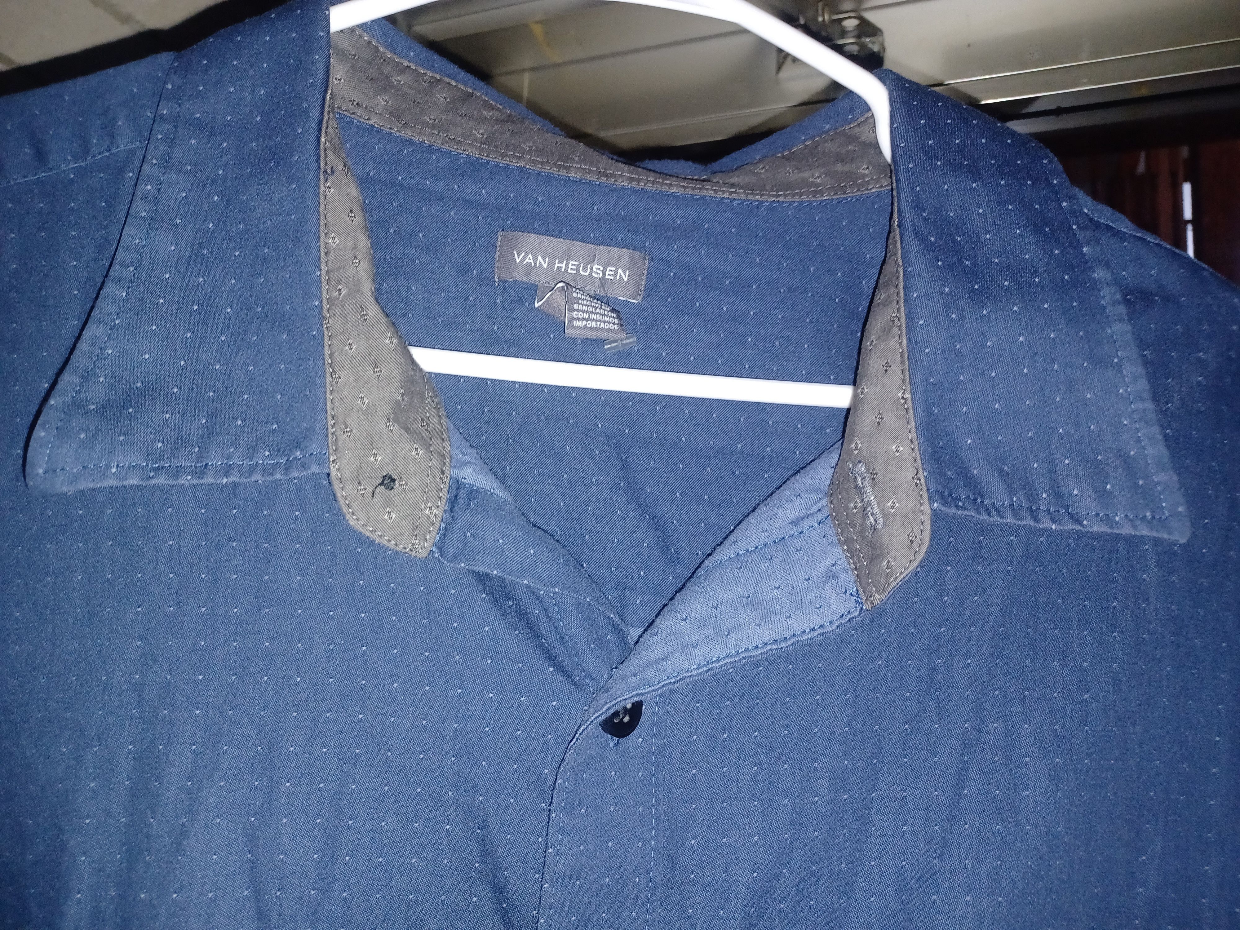 Van Heusen Van Heusen Men's Button-Up Shirt 2XLT Size US XXL / EU 58 / 5 - 3 Thumbnail