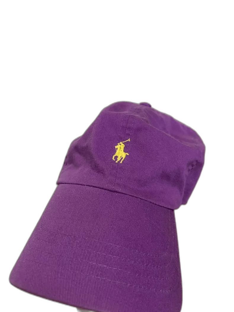 Ralph Lauren Purple Label Raulph Lauren Purple Hat with Yellow Logo Size ONE SIZE - 1 Thumbnail