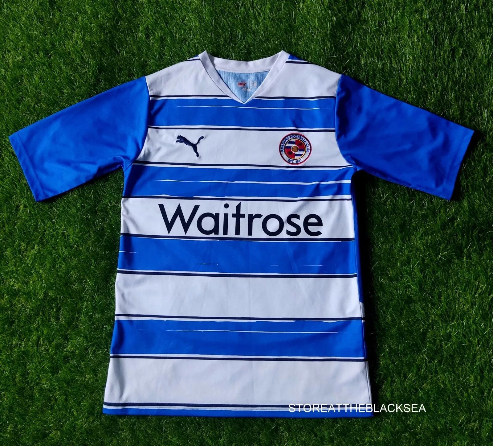 Puma Reading 2010 2011 HOME FOOTBALL JERSEY PUMA BLUE MEN M Size US M / EU 48-50 / 2 - 1 Thumbnail