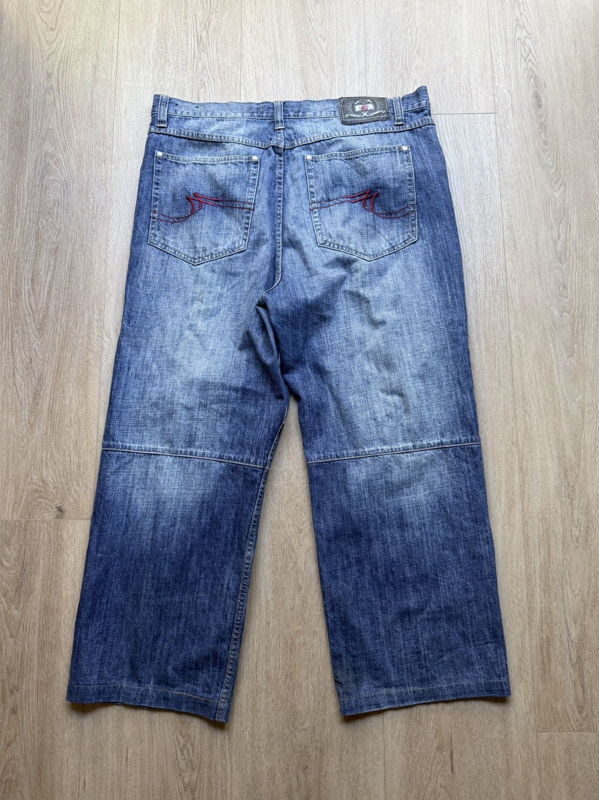 Other Y2K Lot 29 jeans with embroidered Union Jack flag Size US 40 / EU 56 - 4 Thumbnail