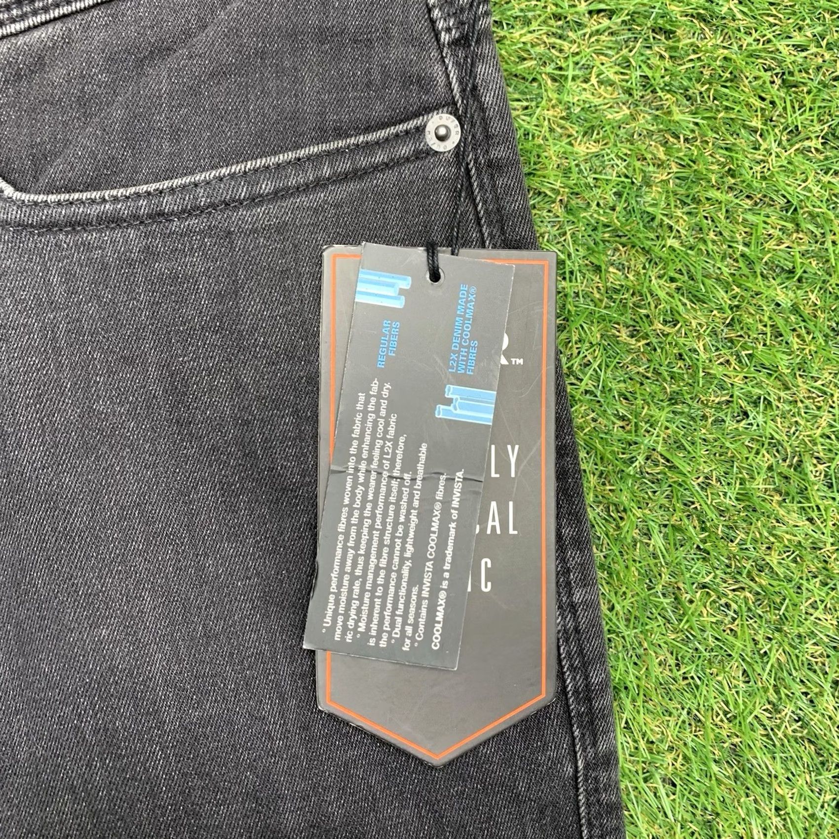 DUER Duer Slim Fit Denim Shorts Mens 28 x11 Black NWT Stretch Cotton Spandex City Outdoor 5-Pocket Mens Size US 28 / EU 44 - 3 Thumbnail