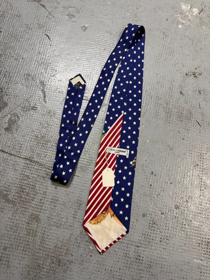 Dolce & Gabbana 2000s Dolce & Gabbana Free America Kid Tie Size ONE SIZE - 10 Thumbnail