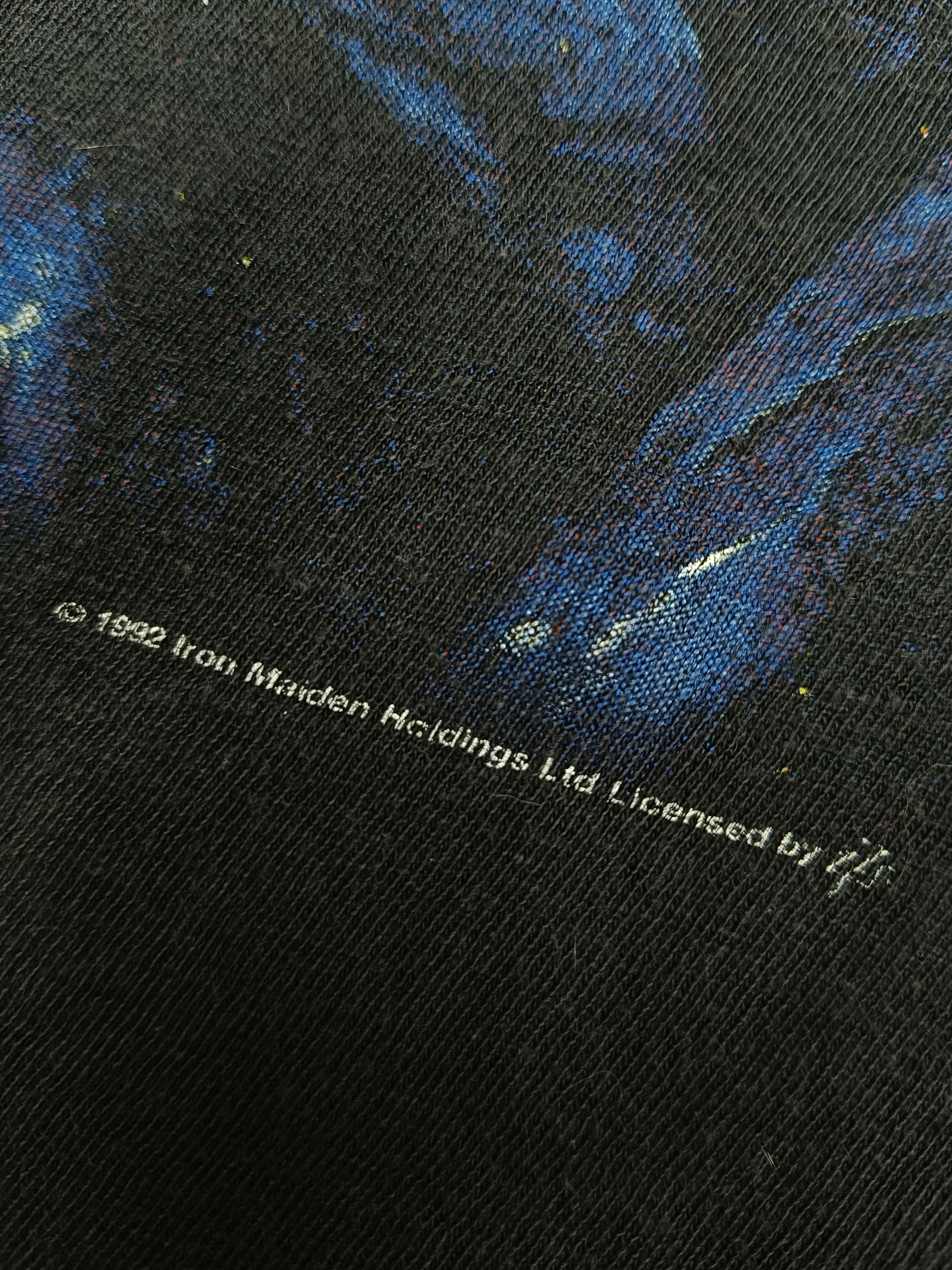Band Tees 1992 Iron Maiden Fear of The Dark T-shirt XL Heavy Metal Size US XL / EU 56 / 4 - 4 Thumbnail