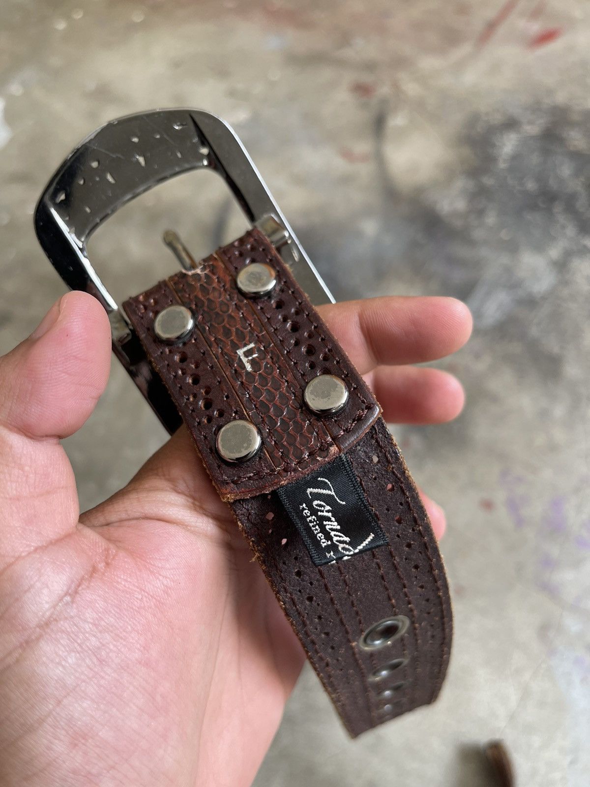Tornado Mart Tornado Mart Leather Belts Size ONE SIZE - 5 Thumbnail