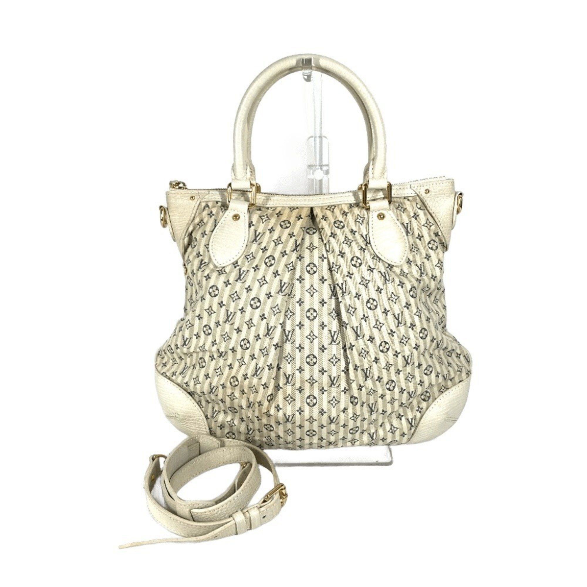 Louis Vuitton M95494 Monogram Minilan Marina Pm Handbag, 2-Way Bag, Tote Shoulder Canvas, Women's, White in Blue