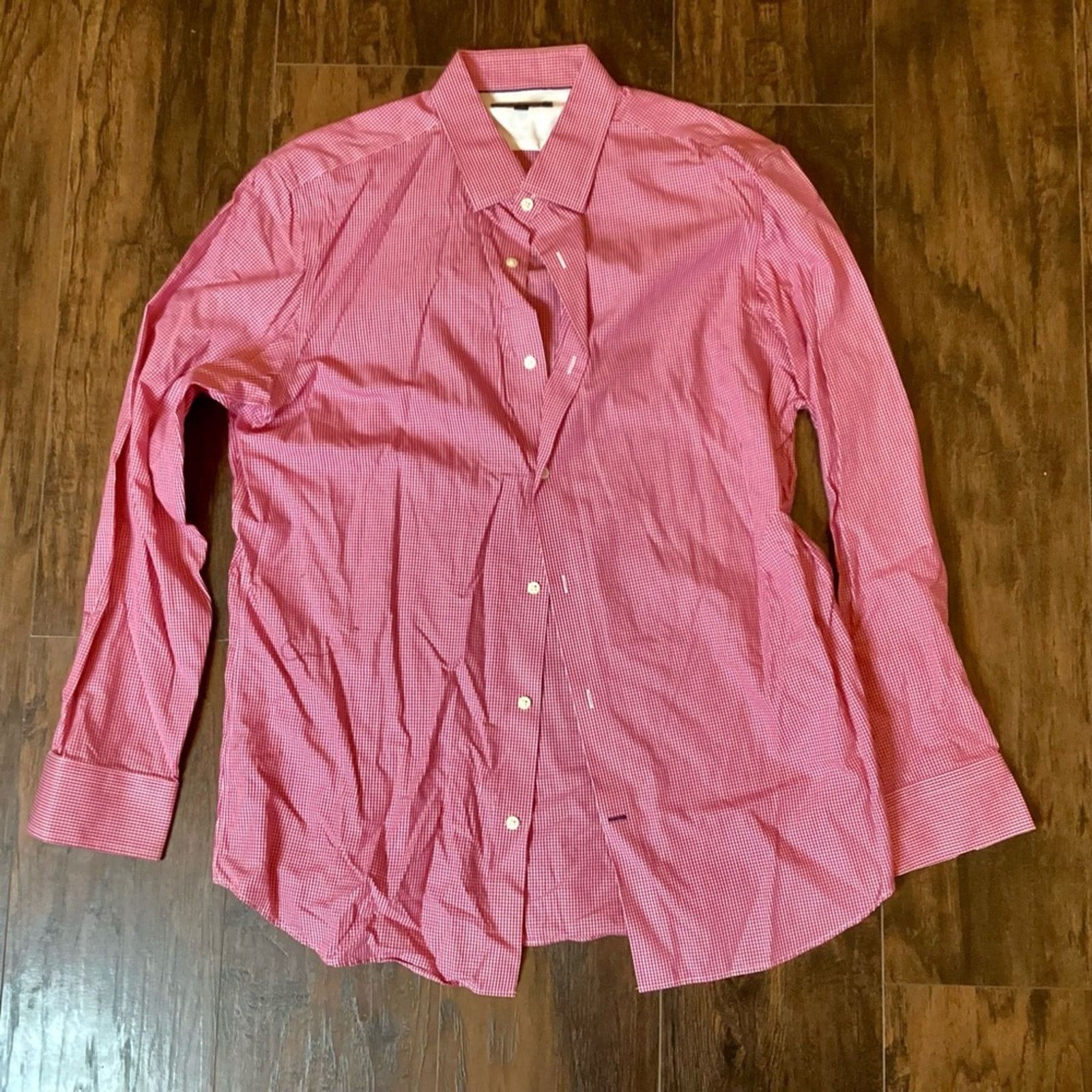 Banana Republic Banana Republic Non-Iron Slim Fit Button Down Size US XL / EU 56 / 4 - 2 Thumbnail