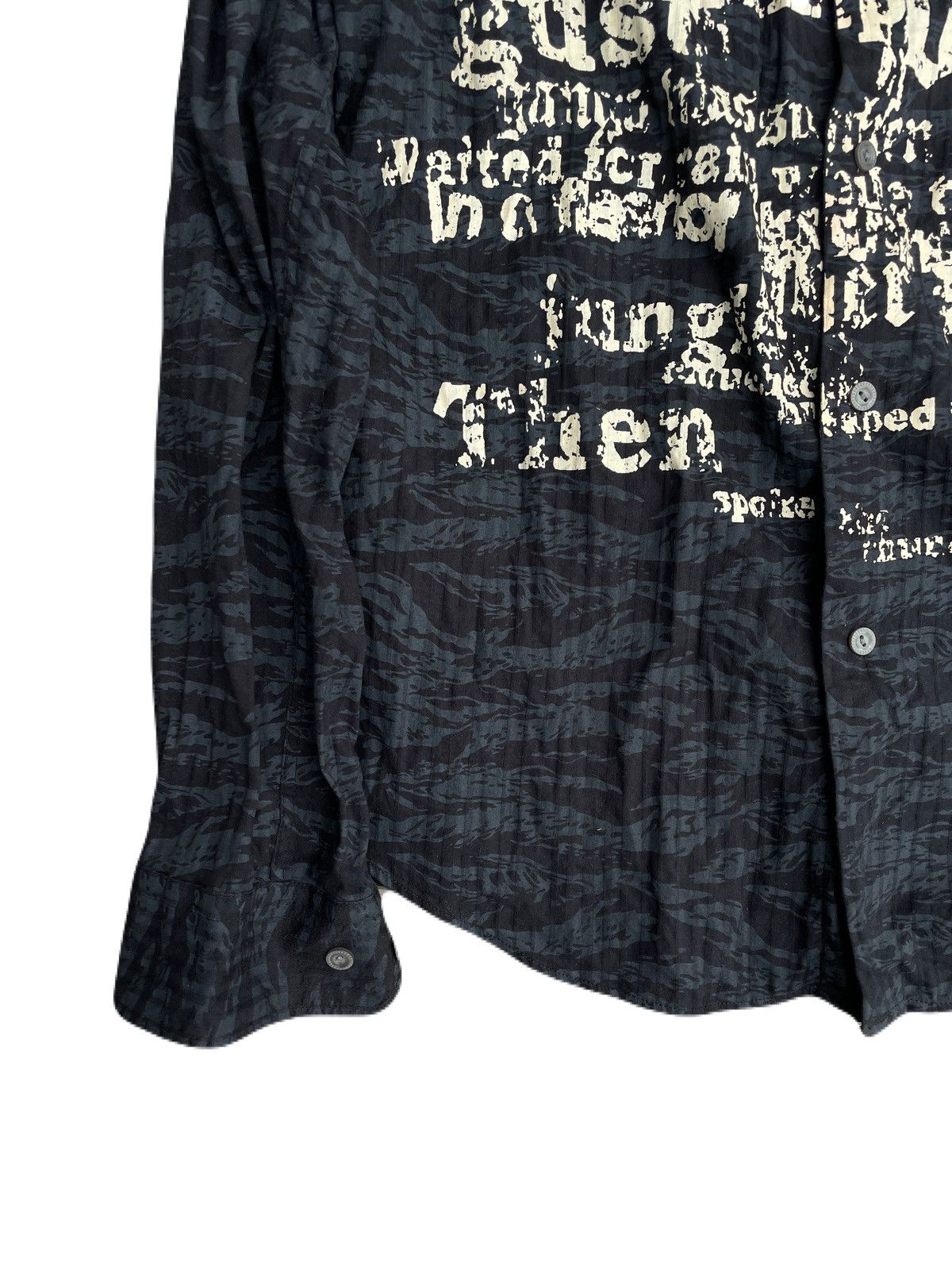 If Six Was Nine 2000s Japanese archive Vkei Poem Camo Shirts Gyaruo Size US S / EU 44-46 / 1 - 6 Thumbnail