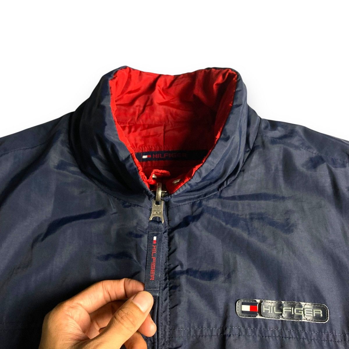 Tommy Hilfiger VINTAGE TOMMY HILFIGER REVERSIBLE ZIPPER JACKET Size US L / EU 52-54 / 3 - 6 Thumbnail