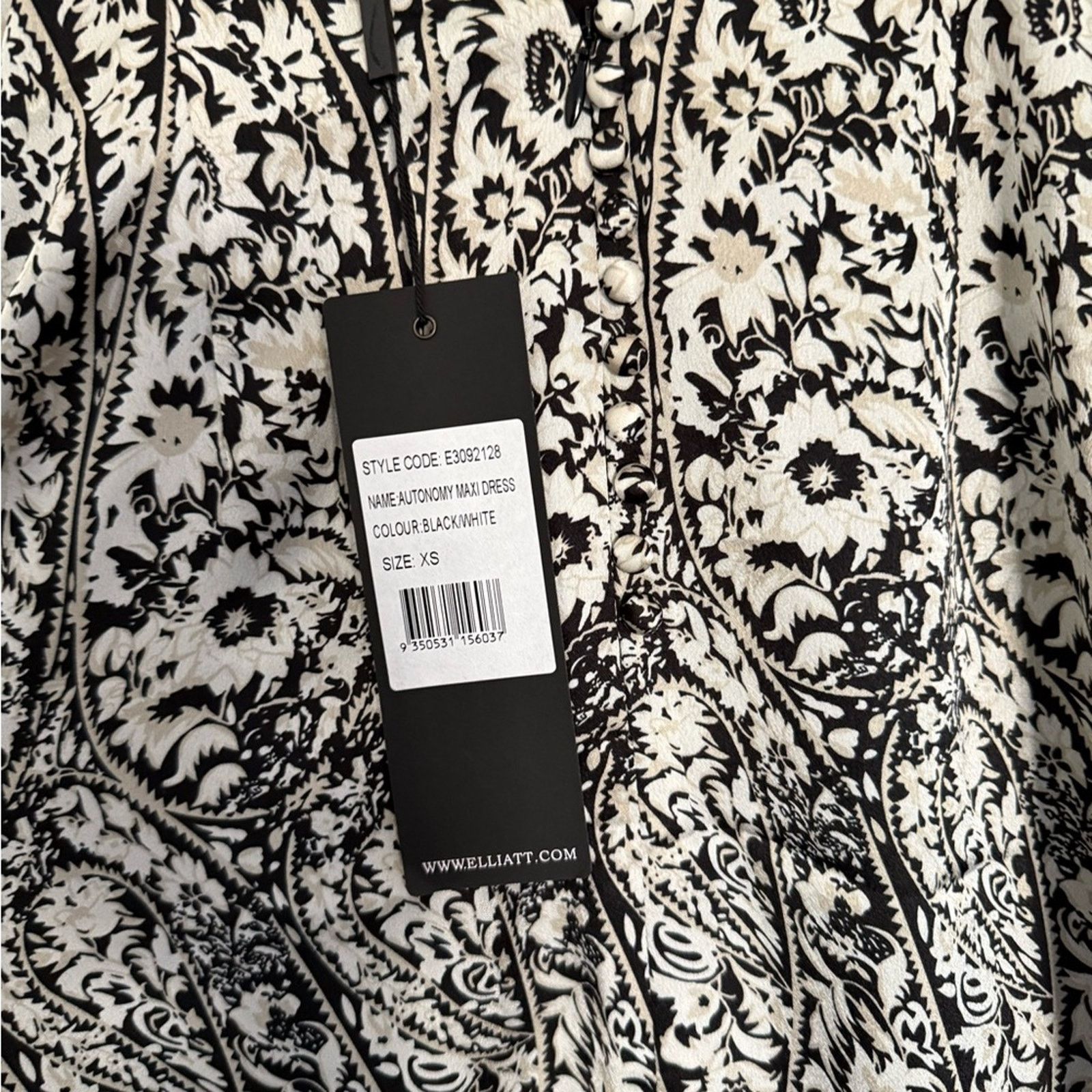 ELLIATT New Elliatt Autonomy Dress - Black &White - XS - $189 Size XS / US 0-2 / IT 36-38 - 5 Thumbnail