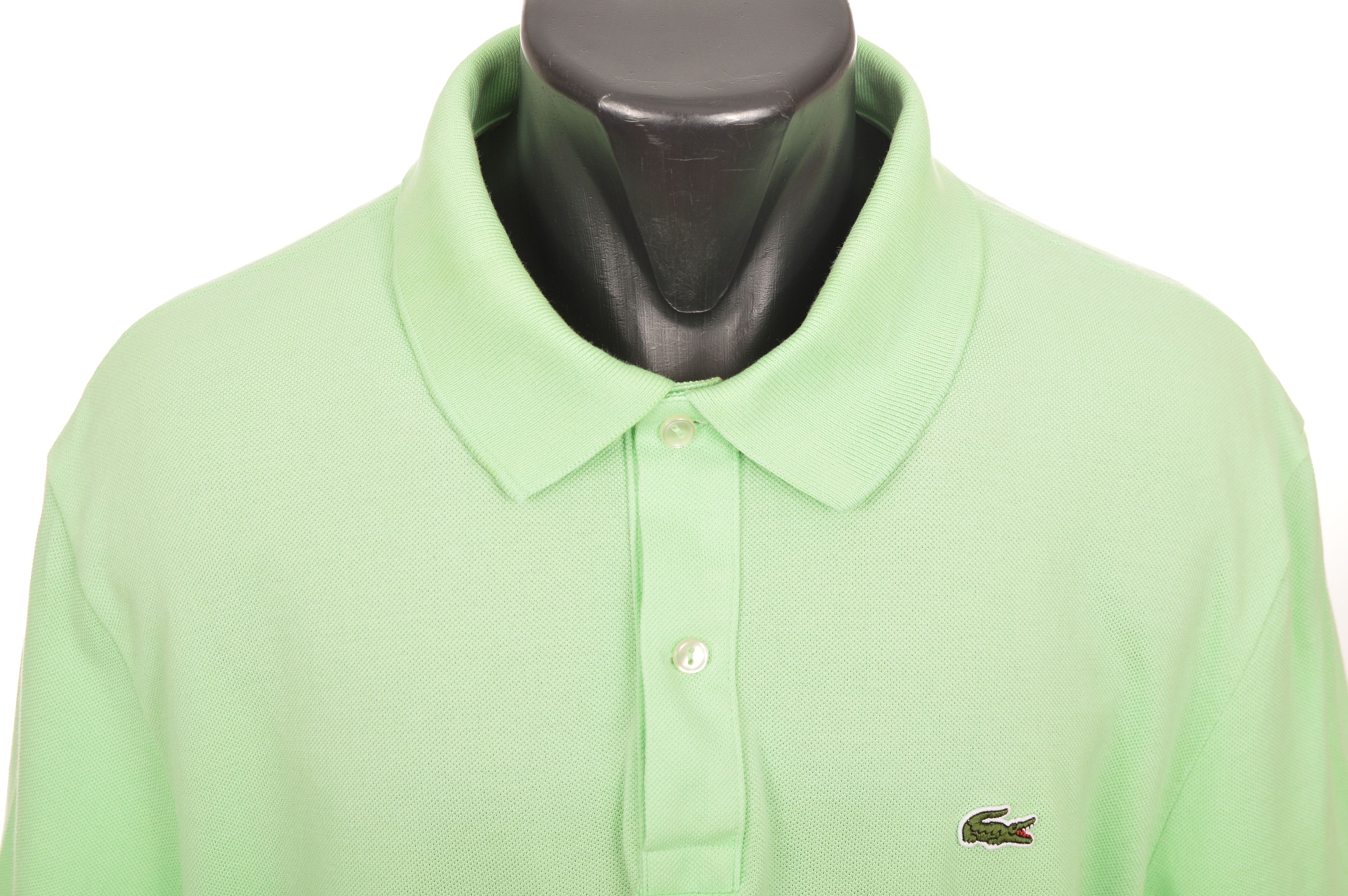 Lacoste Lacoste Slim Fit Light Green Short Sleeve Polo Shirt Size US XXL / EU 58 / 5 - 2 Thumbnail