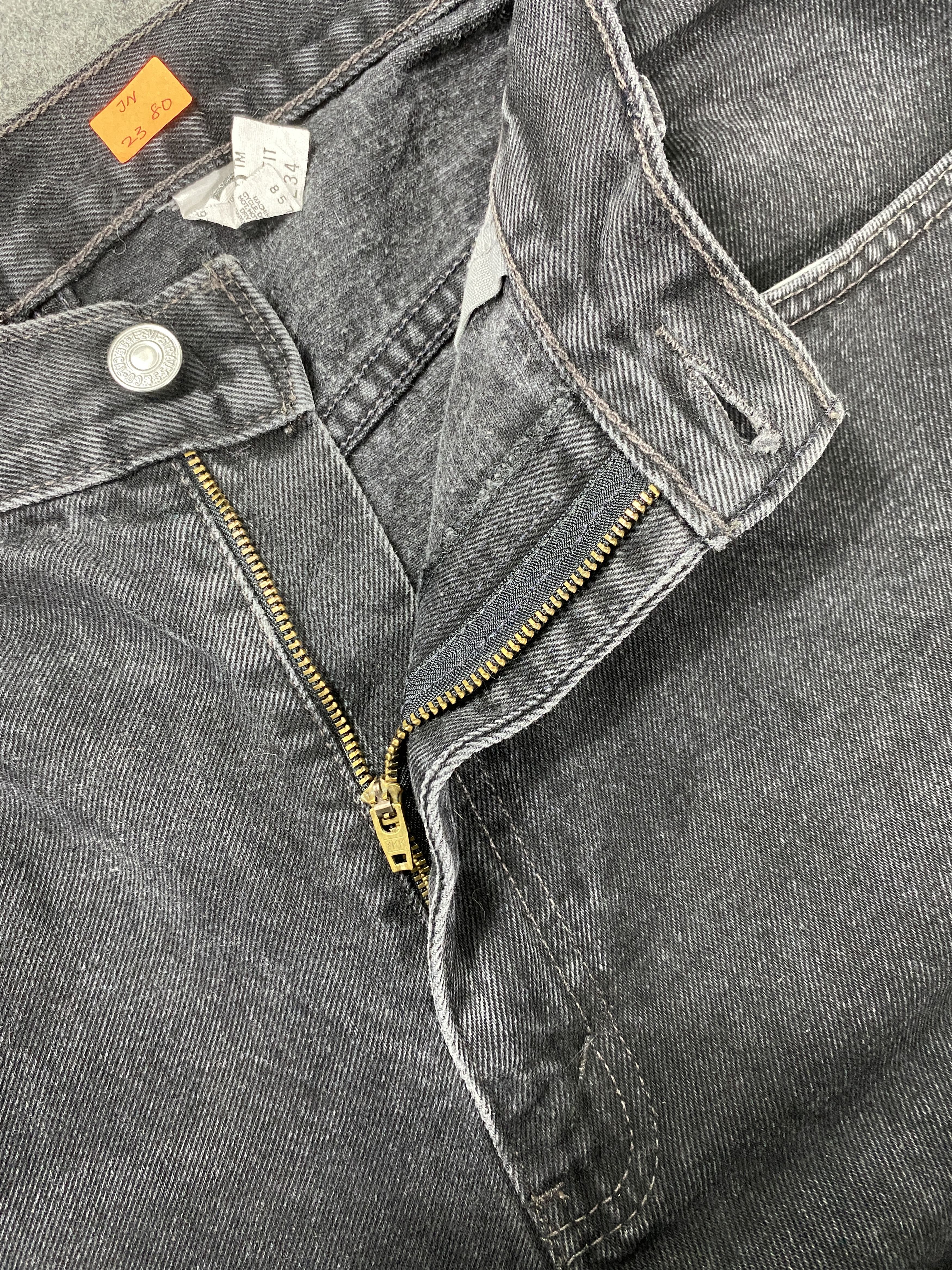 Levi's Black Vintage Levi's 550 Jeans 34x32.5 Denim -JN2380 Size US 34 / EU 50 - 6 Thumbnail