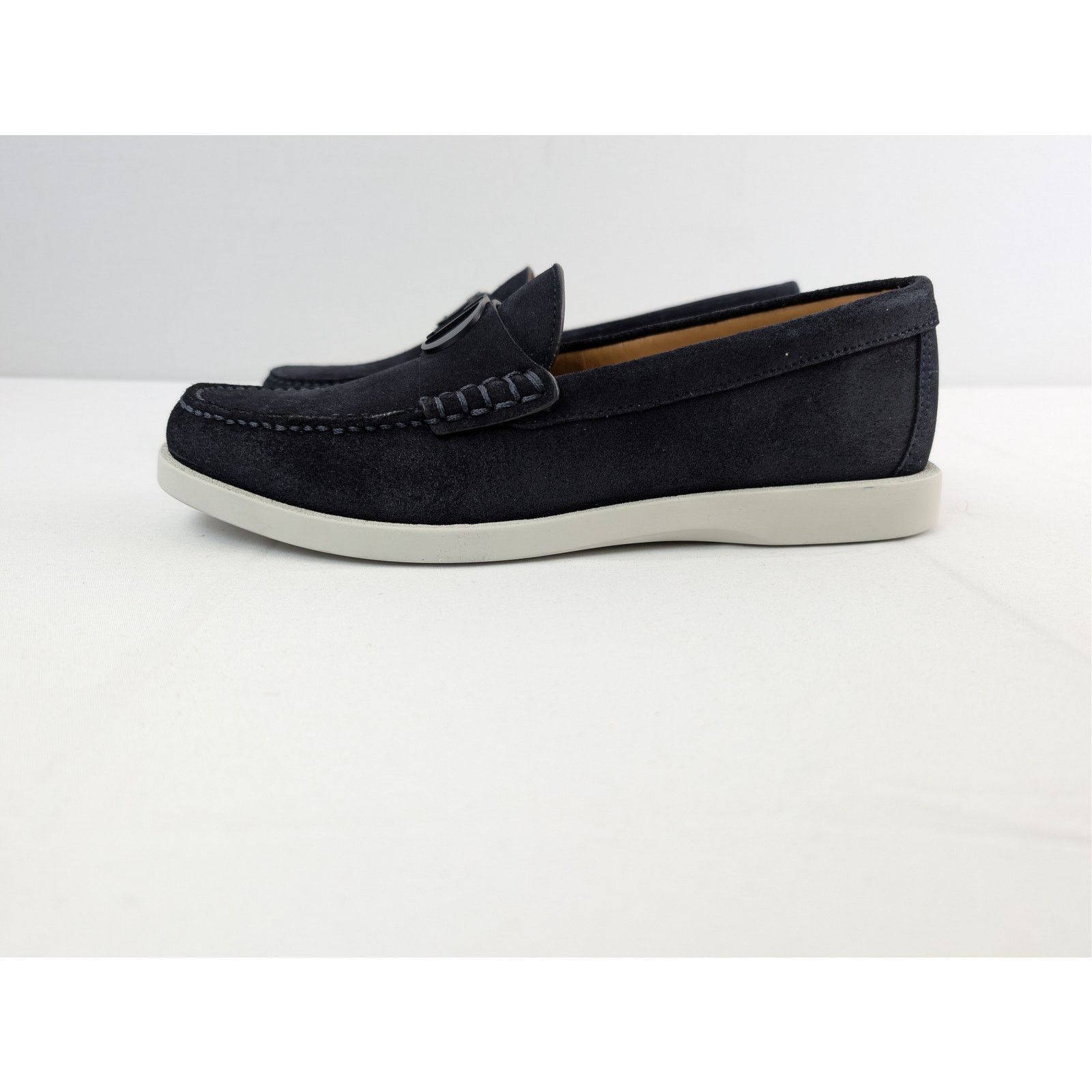 Dior o1rshd1 D'Granville suede Loafers Shoe Boots in navy blue Size US 8 / EU 41 - 10 Thumbnail