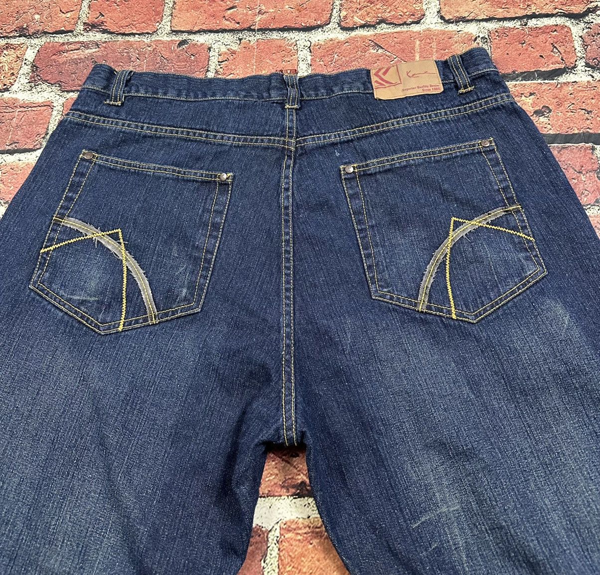 Karl Kani Vintage Karl Kani Jeans Wide Leg Y2K Baggy Embroidered Skate Size US 40 / EU 56 - 5 Thumbnail