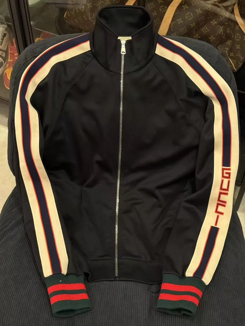 Gucci Gucci Classic with striped zipper jacket 2501-Nextarrow Size US S / EU 44-46 / 1 - 1 Thumbnail