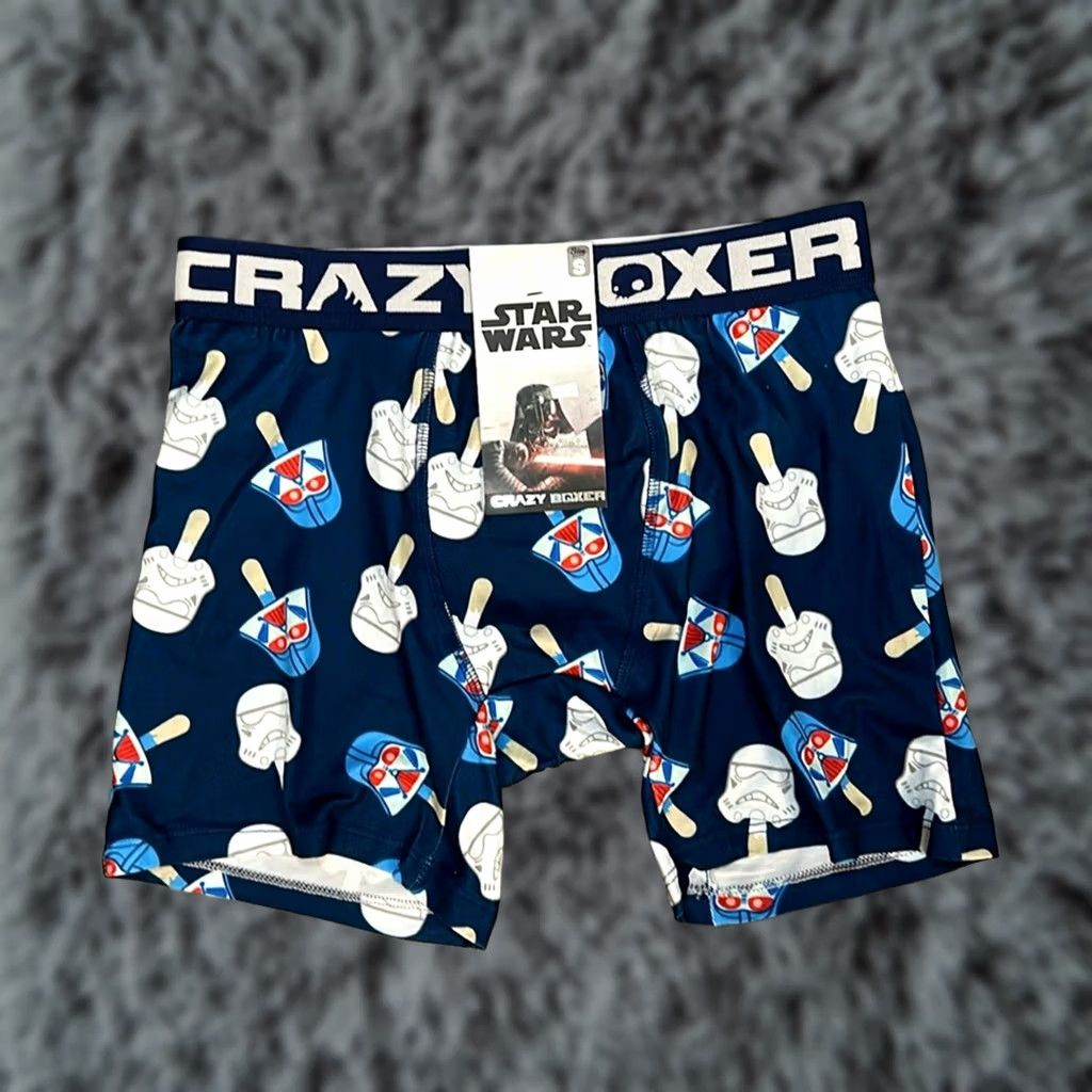 Vintage Star Wars Boxer Brief - Small Mens Underwear Blue S Crazy Boxer Boxer Brief Regular Underwear NWT UF686 Size 36R - 1 Thumbnail