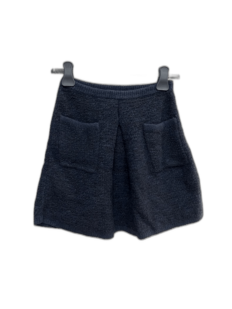 Thom Browne Blue Black Tweed Skirt-yf