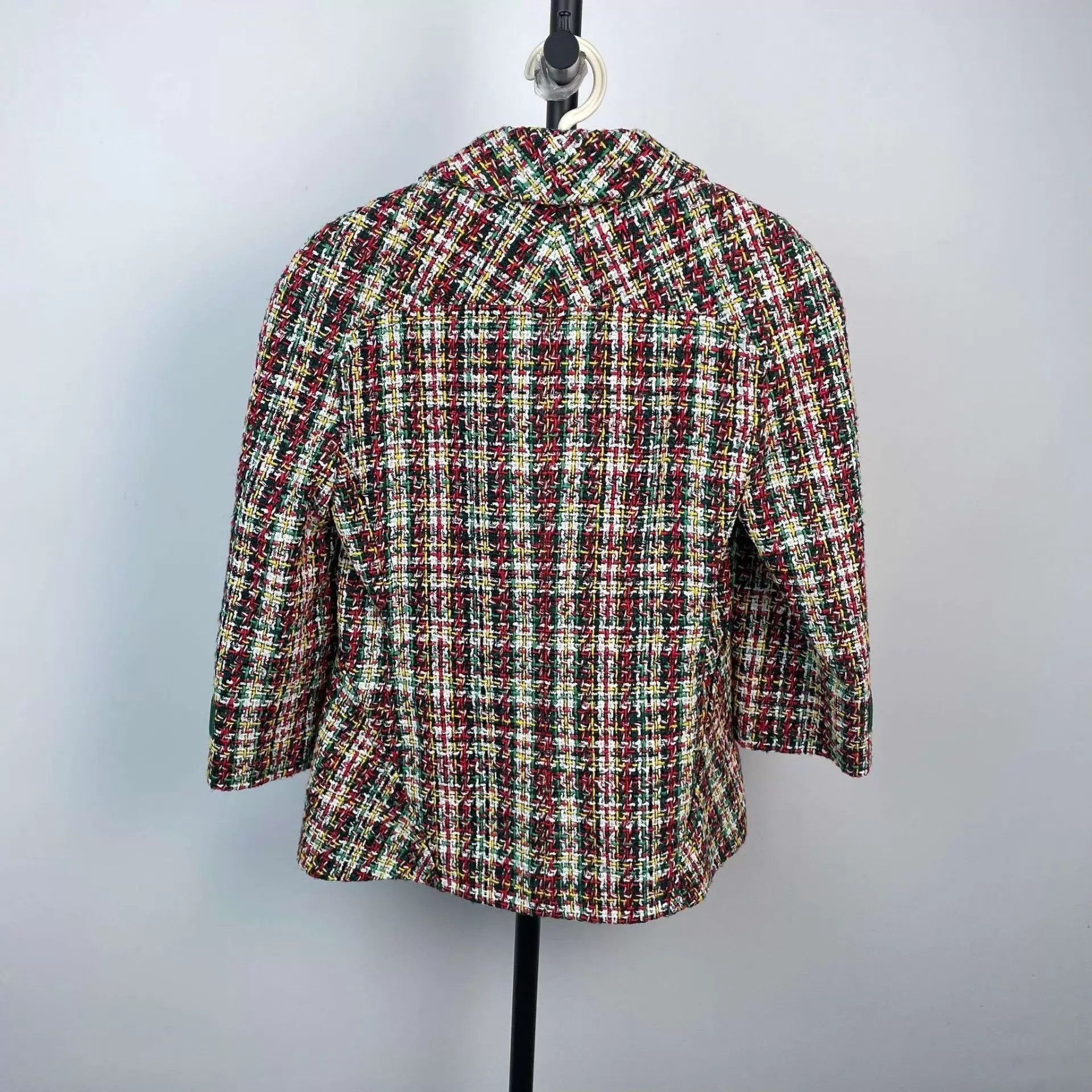 Chanel Chanel tweed jacket women's colorblocked FR38 17S Size S / US 4 / IT 40 - 2 Thumbnail
