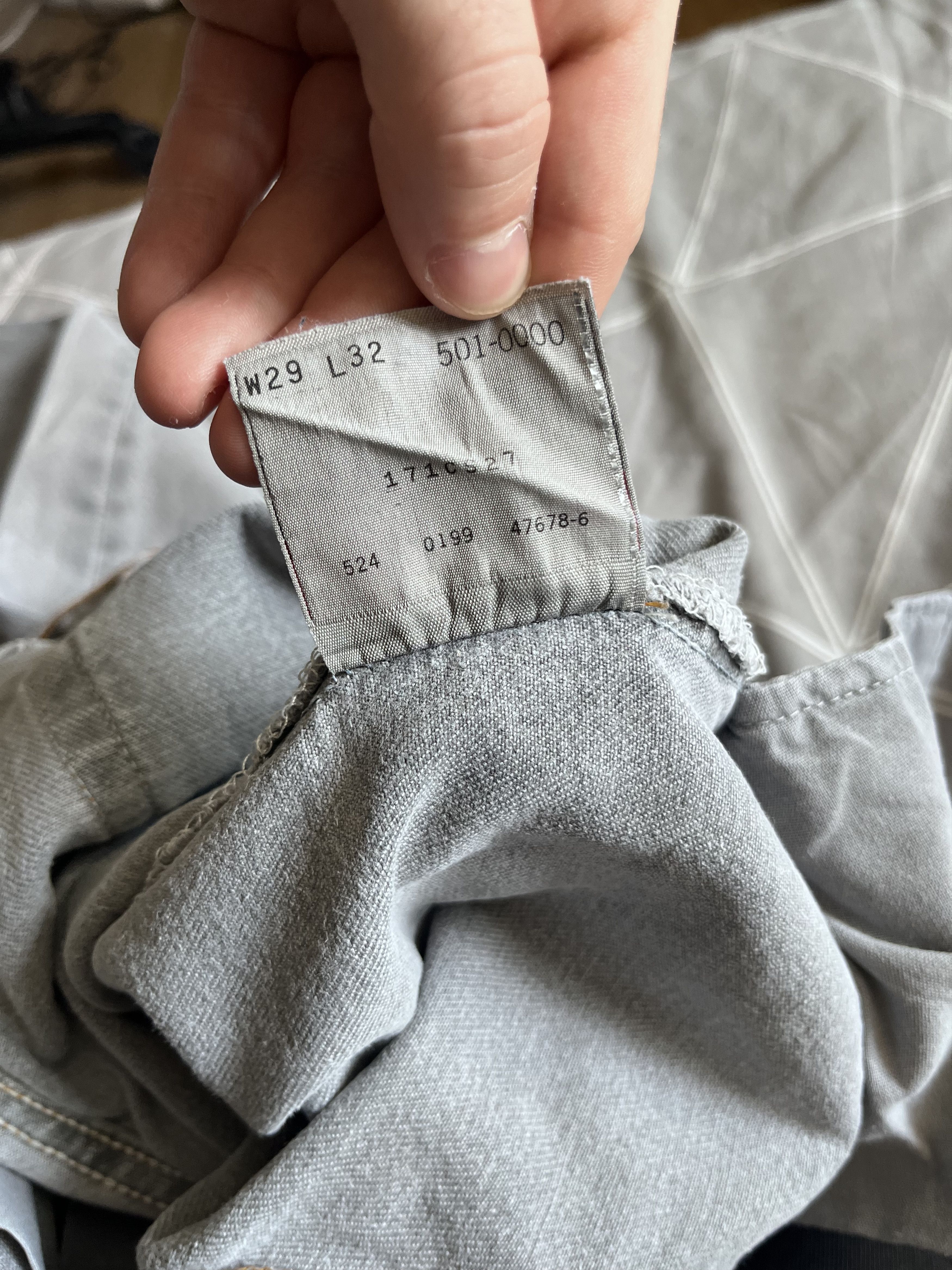 Levi's Levi’s 501XX Men’s Jeans W29 L32 – USA 1999 – Gray – Vintage Size US 29 - 8 Thumbnail