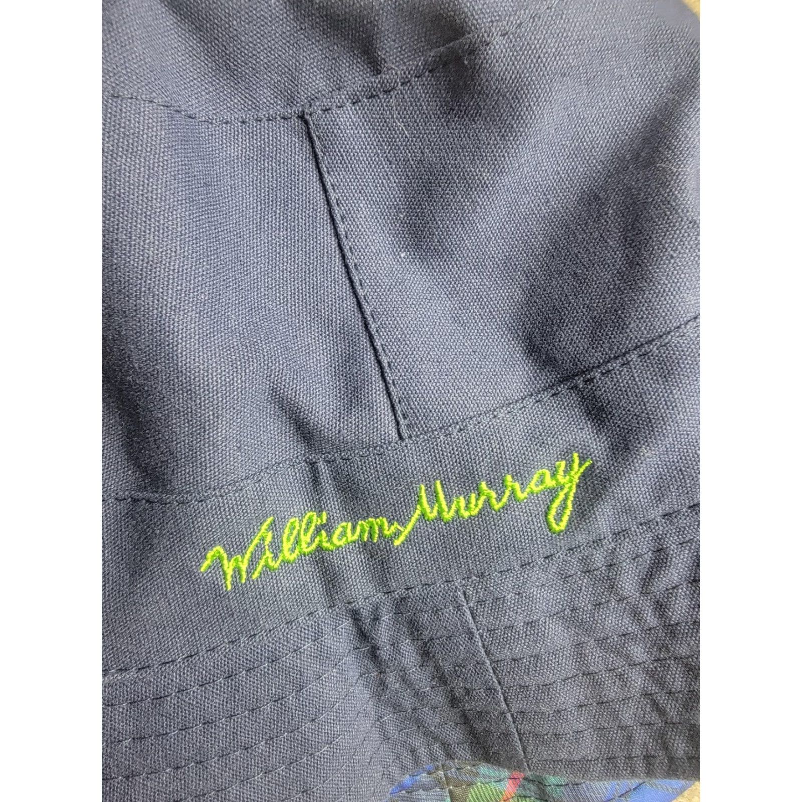 Vintage William Murray Bucket Hat Reversible Plaid Navy Golf Mens Classic Size ONE SIZE - 7 Thumbnail