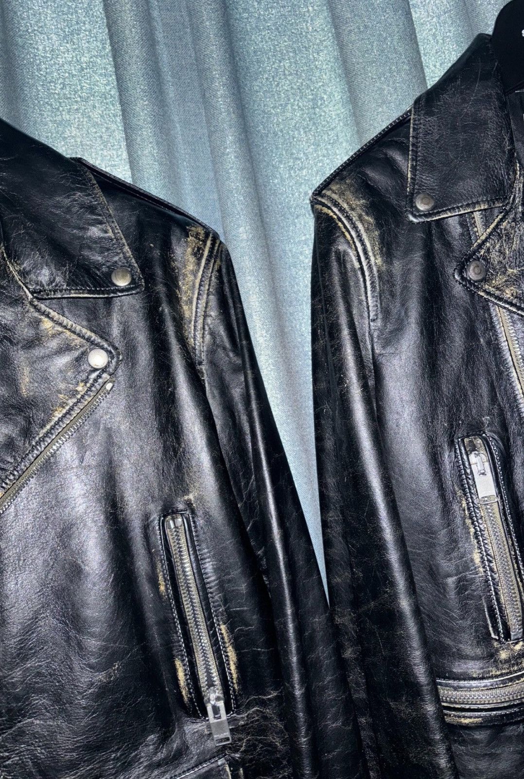 Saint Laurent Paris Saint Laurent SLP 2016FW Fringed Distressed Leather Jacket Size US S / EU 44-46 / 1 - 5 Thumbnail