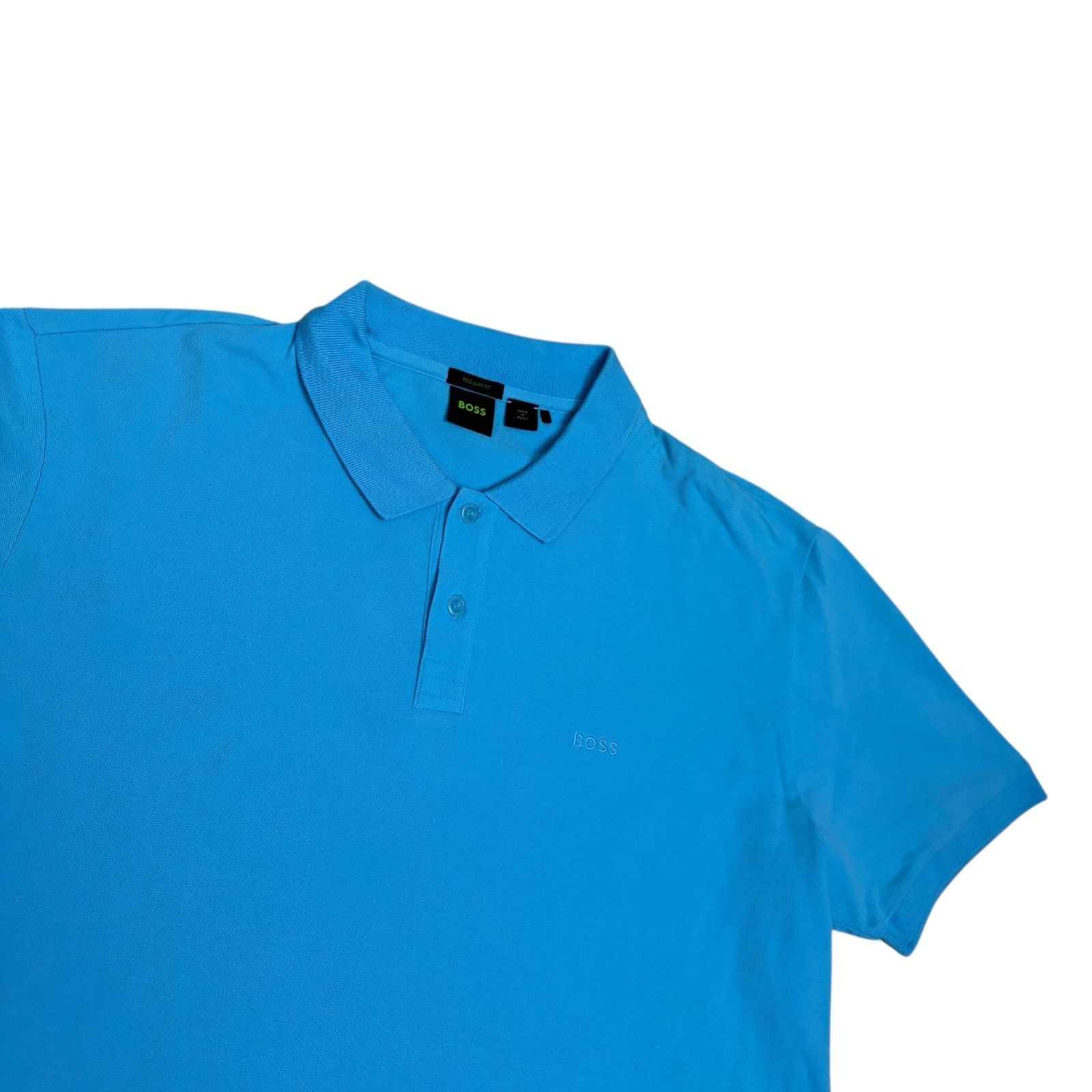 Hugo Boss BOSS Designer Blue Golf Business Casual Polo Tee Shirt 2XL Size US XXL / EU 58 / 5 - 1 Thumbnail
