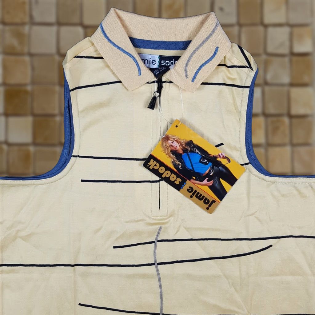 Vintage VINTAGE Jamie Sadock Polo Shirt Women's Petite S Sleeveless Yellow 90s Y2K Preppy Tennis Golf Shirt Size S / US 4 / IT 40 - 1 Thumbnail