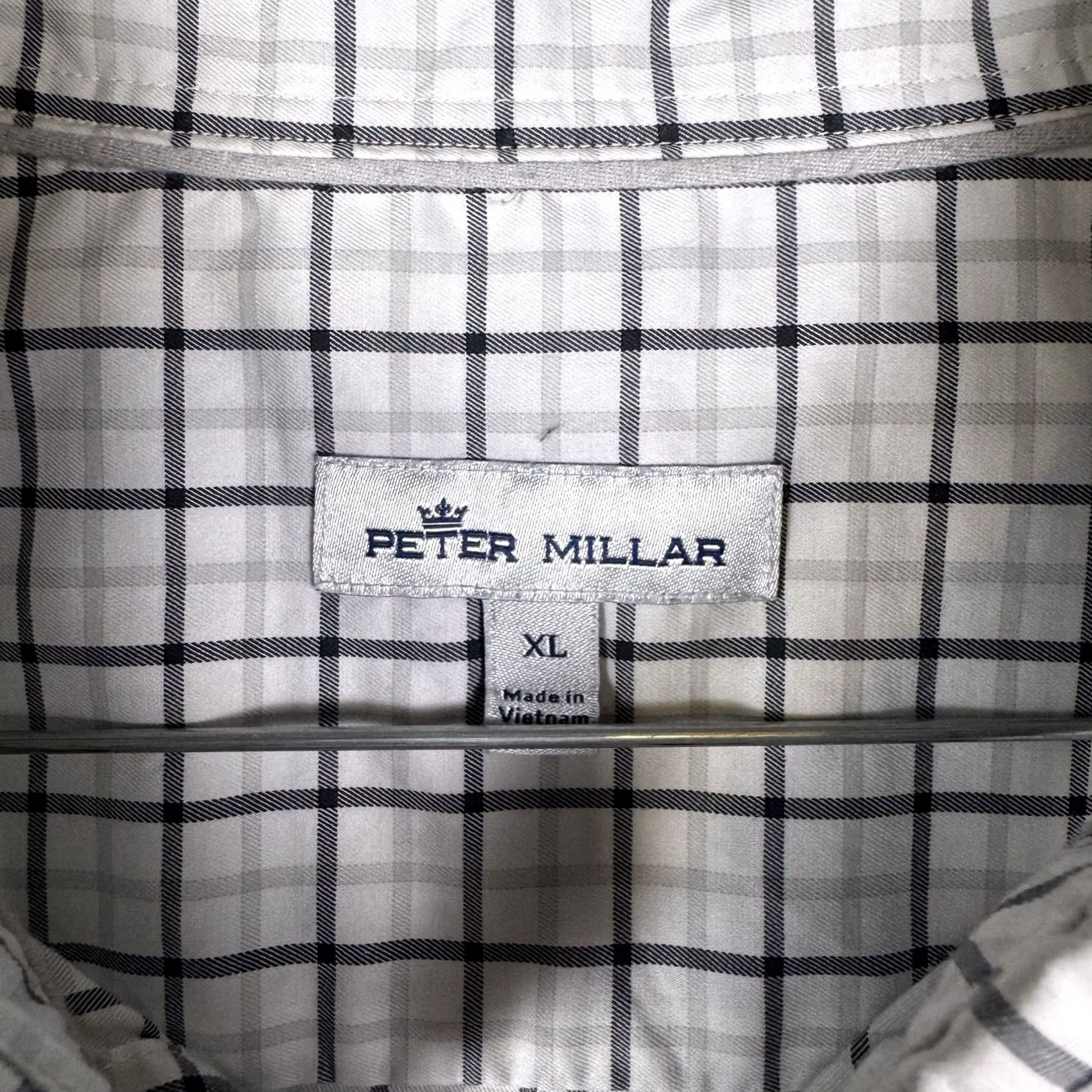 Peter Millar Peter Millar Shirt Men's XL Crown Sport Crafted Windowpane Check Preppy Casual Size US XL / EU 56 / 4 - 3 Thumbnail
