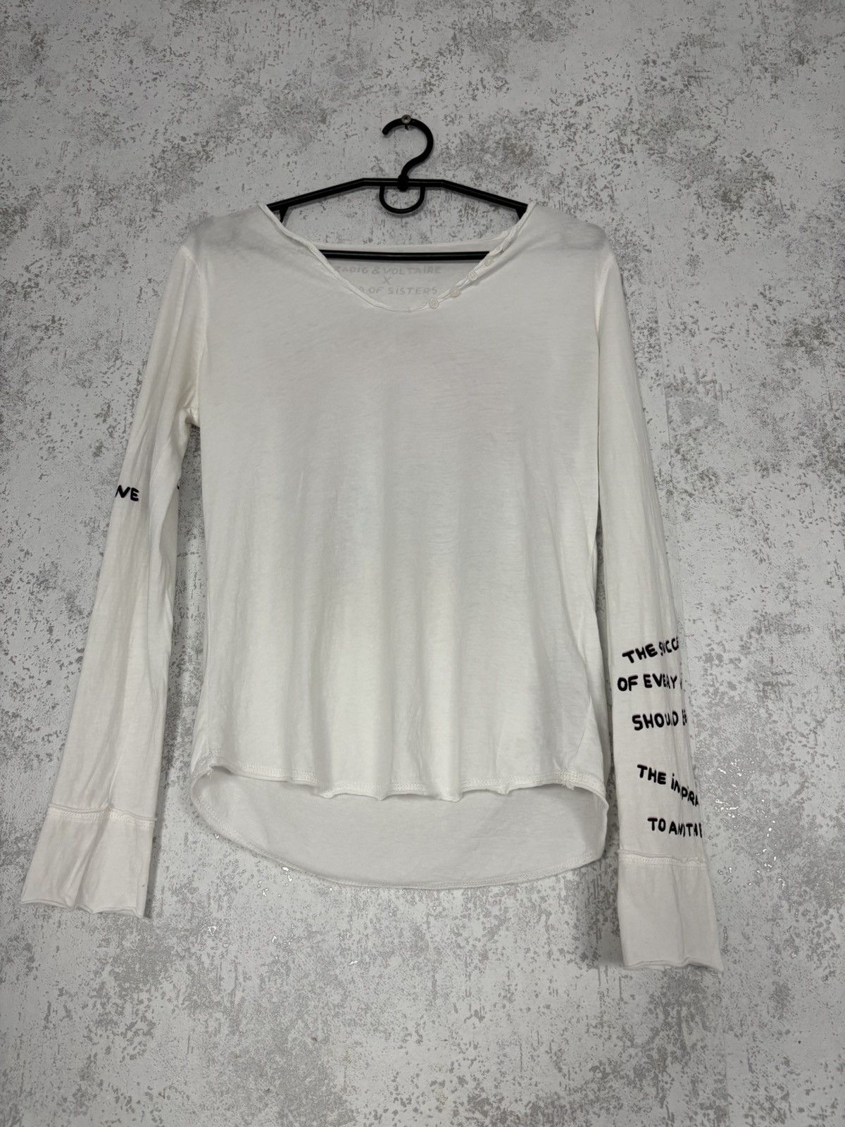 Zadig & Voltaire Zadig & Voltaire Band of Sisters Rhinestone Longsleeve XS Size XS / US 0-2 / IT 36-38 - 2 Thumbnail