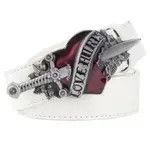 Other Gold Color Buckle White Belt Love Hunter Belt Size ONE SIZE - 2 Thumbnail