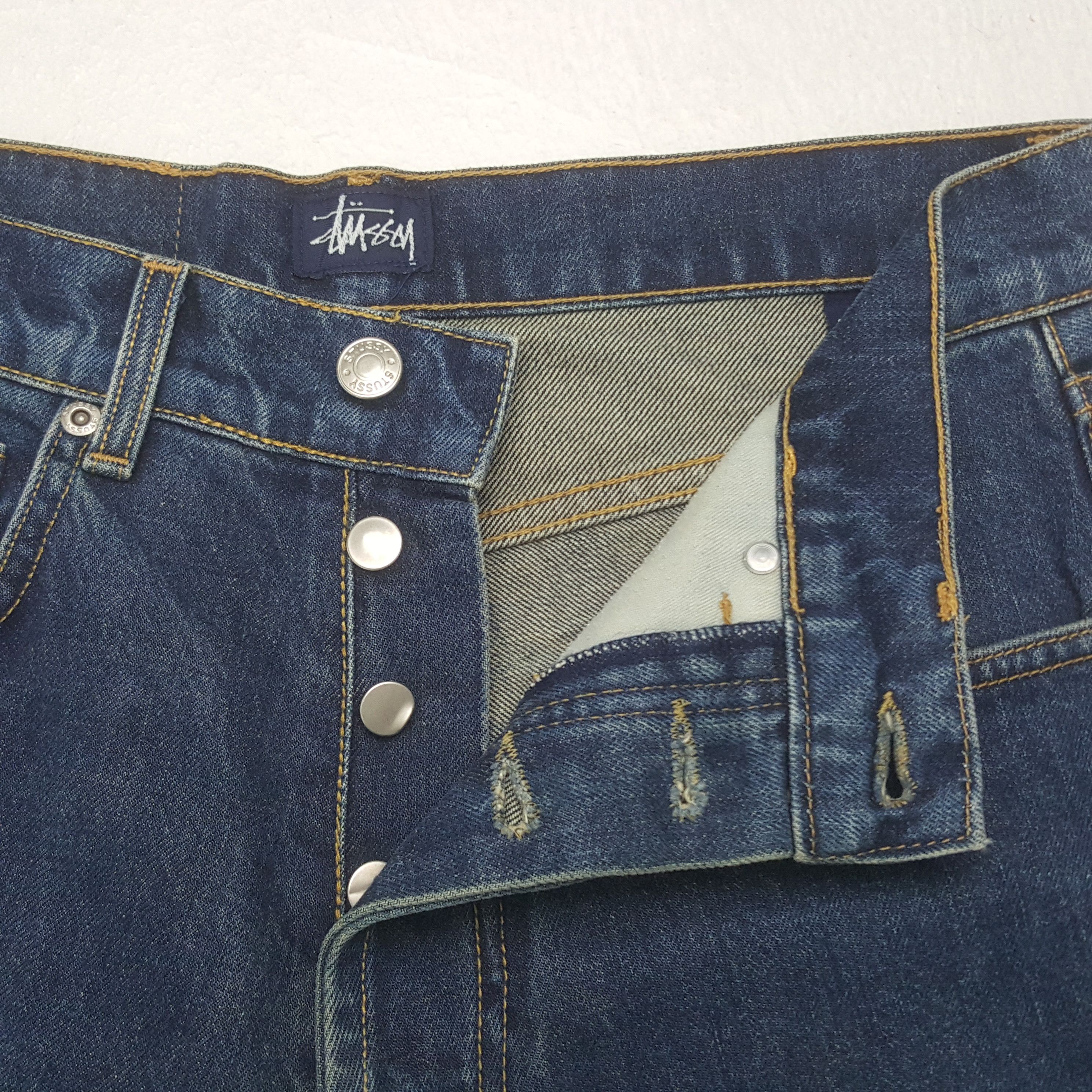 Stussy Vintage Stussy USA Custom Big Logo Denim Jeans Size US 29 - 10 Thumbnail