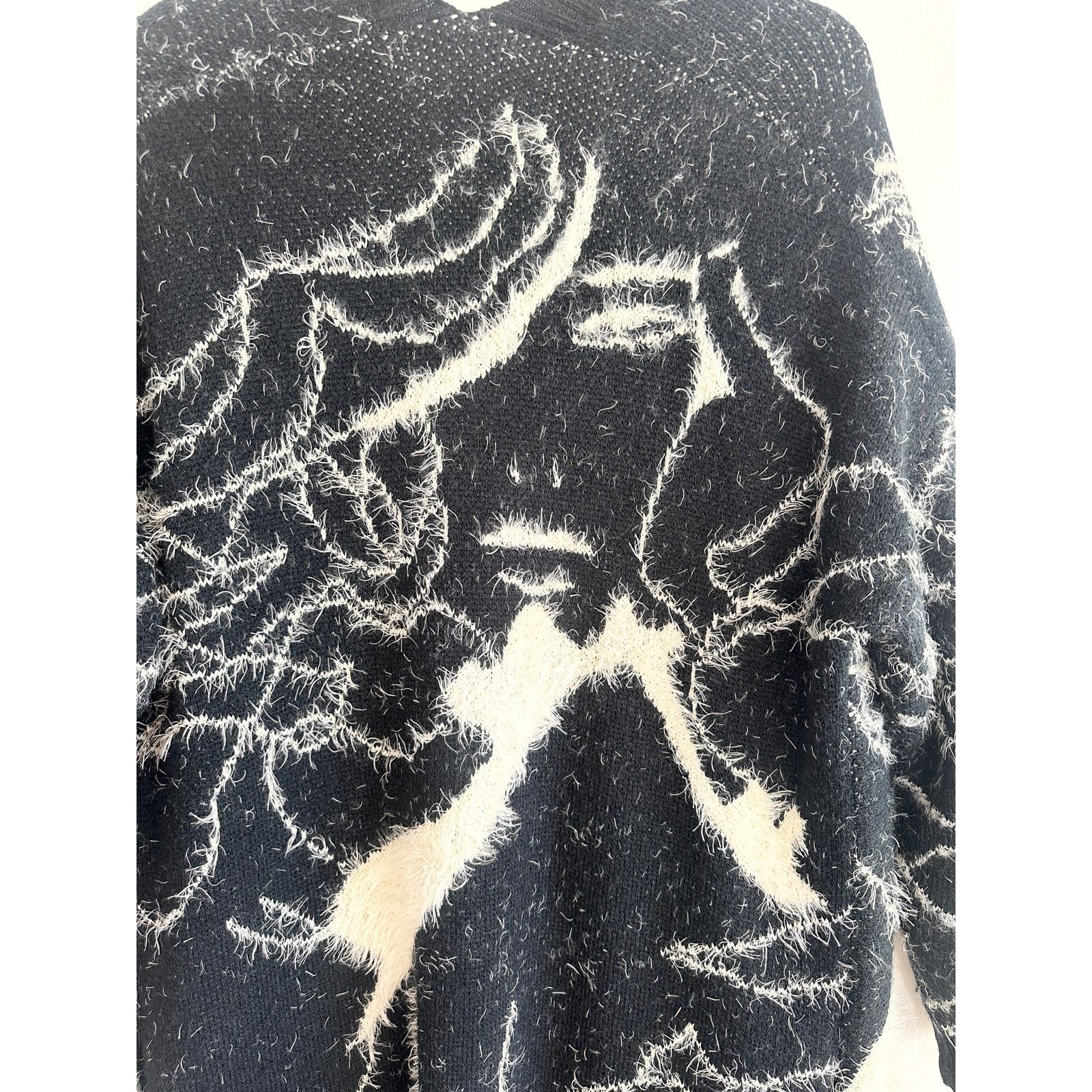 Other Abstract Art to Wear Fuzzy Lagenlook Duster Size XL / US 12-14 / IT 48-50 - 9 Thumbnail