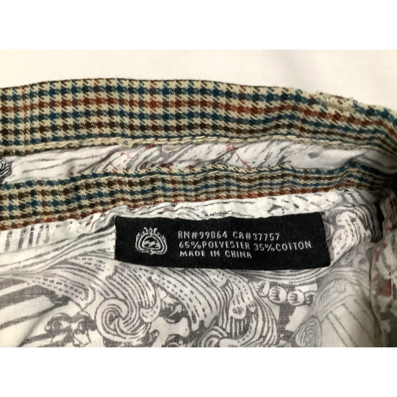 Billabong Billabong Shorts Mens 29 Brown Check Tweed Pleated Chino Surf Skate Casual Size US 29 - 6 Thumbnail