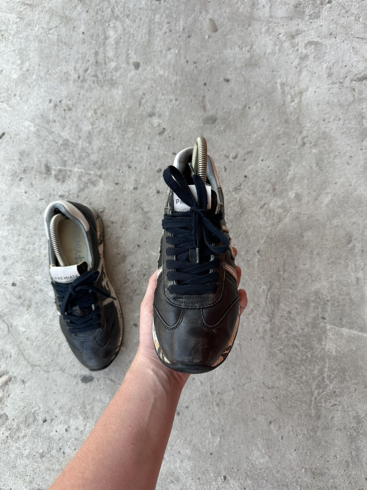 Premiata × Vintage Vintage Premiata Leather Sneakers Low-Top Y2K Old Money Size US 7 / EU 40 - 6 Thumbnail
