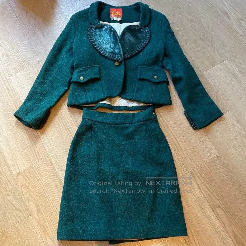 Vivienne Westwood Vivienne Westwood Museum Series Heart Lace Collar Suit Set Size S / US 4 / IT 40 - 1 Thumbnail