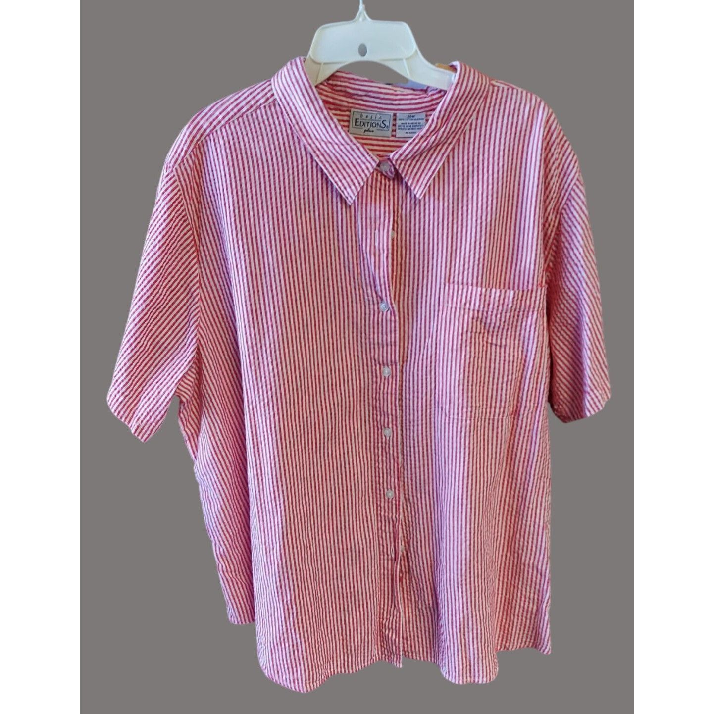 Other Set Of 3 Plus Size 4X Womens Button-Down Shirts Q02 T Size 4XL / US 24-26 - 3 Thumbnail