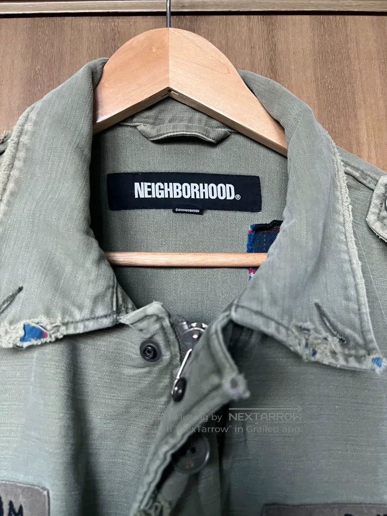 Neighborhood Neighborhood Distressed water-washed denim jacket, men's Size US L / EU 52-54 / 3 - 5 Thumbnail