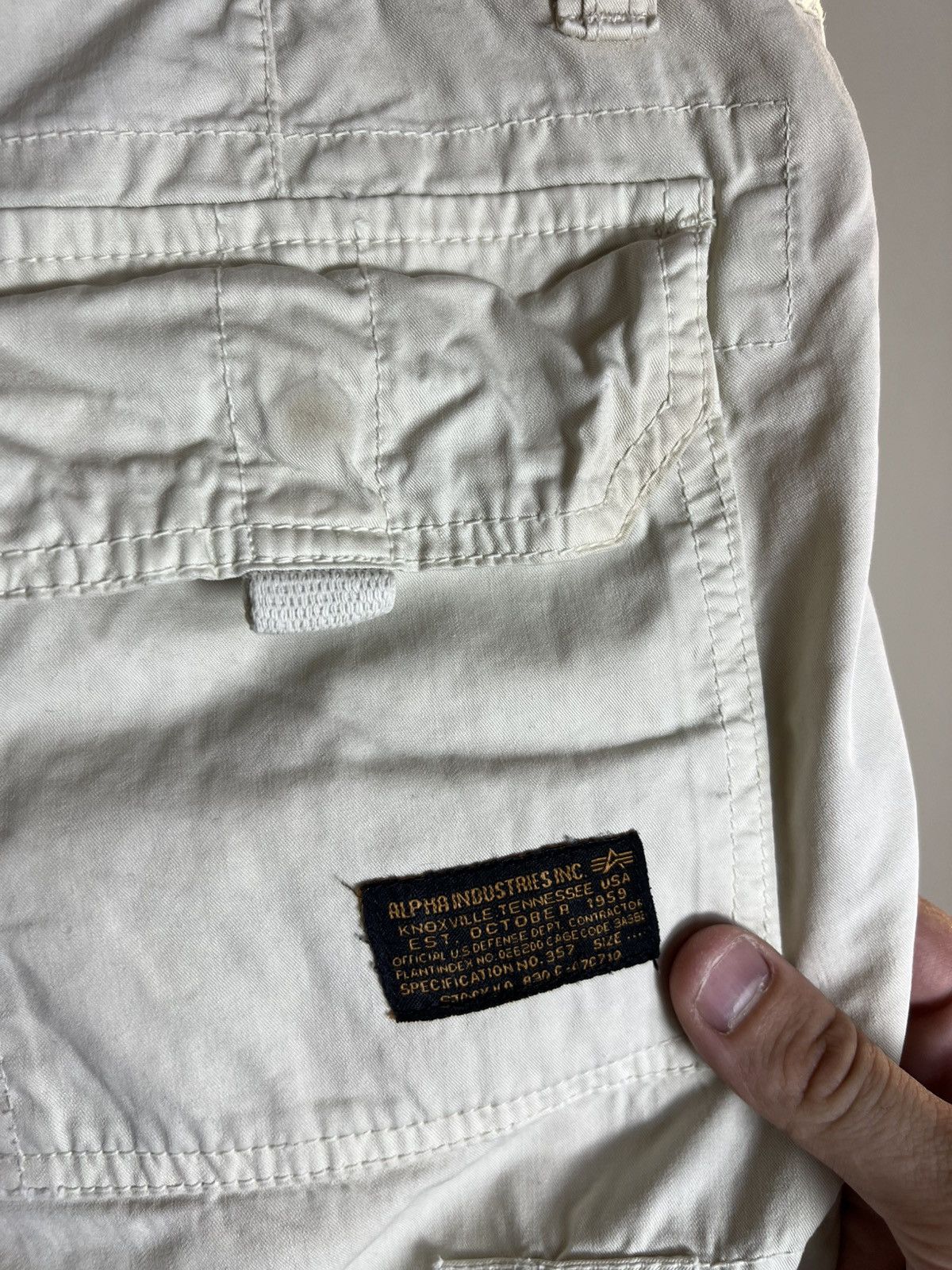 Alpha Industries Y2K Alpha Industries Military Cargo Shorts — Beige Utility Size US 36 / EU 52 - 11 Thumbnail