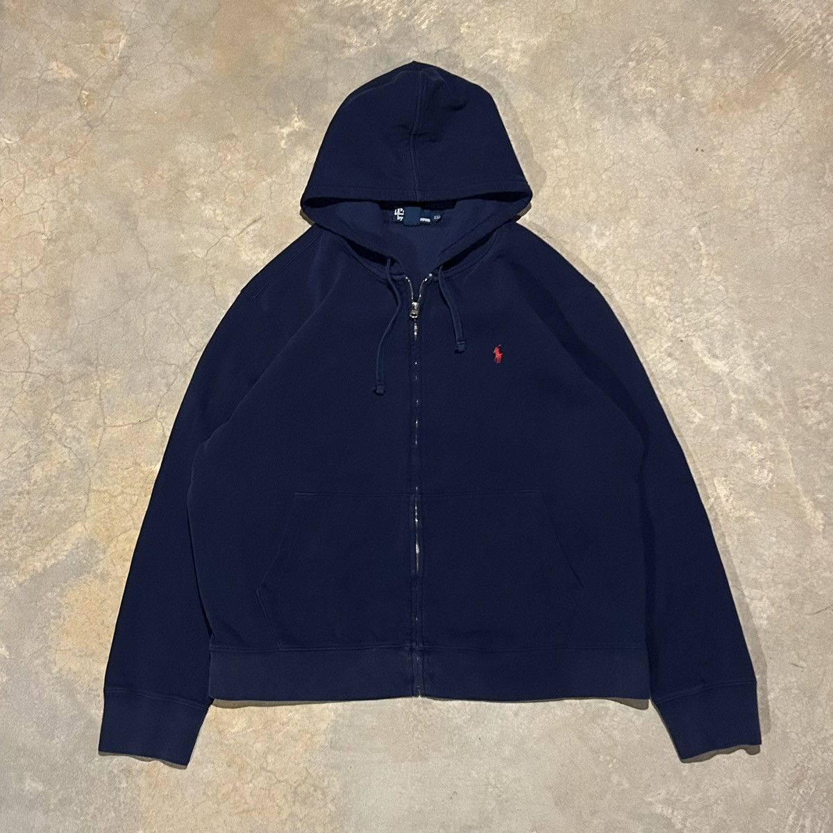 Polo Ralph Lauren × Vintage Essential Vintage 90s Polo Ralph Lauren Pony Zip Up Hoodie Size US XXL / EU 58 / 5 - 1 Thumbnail