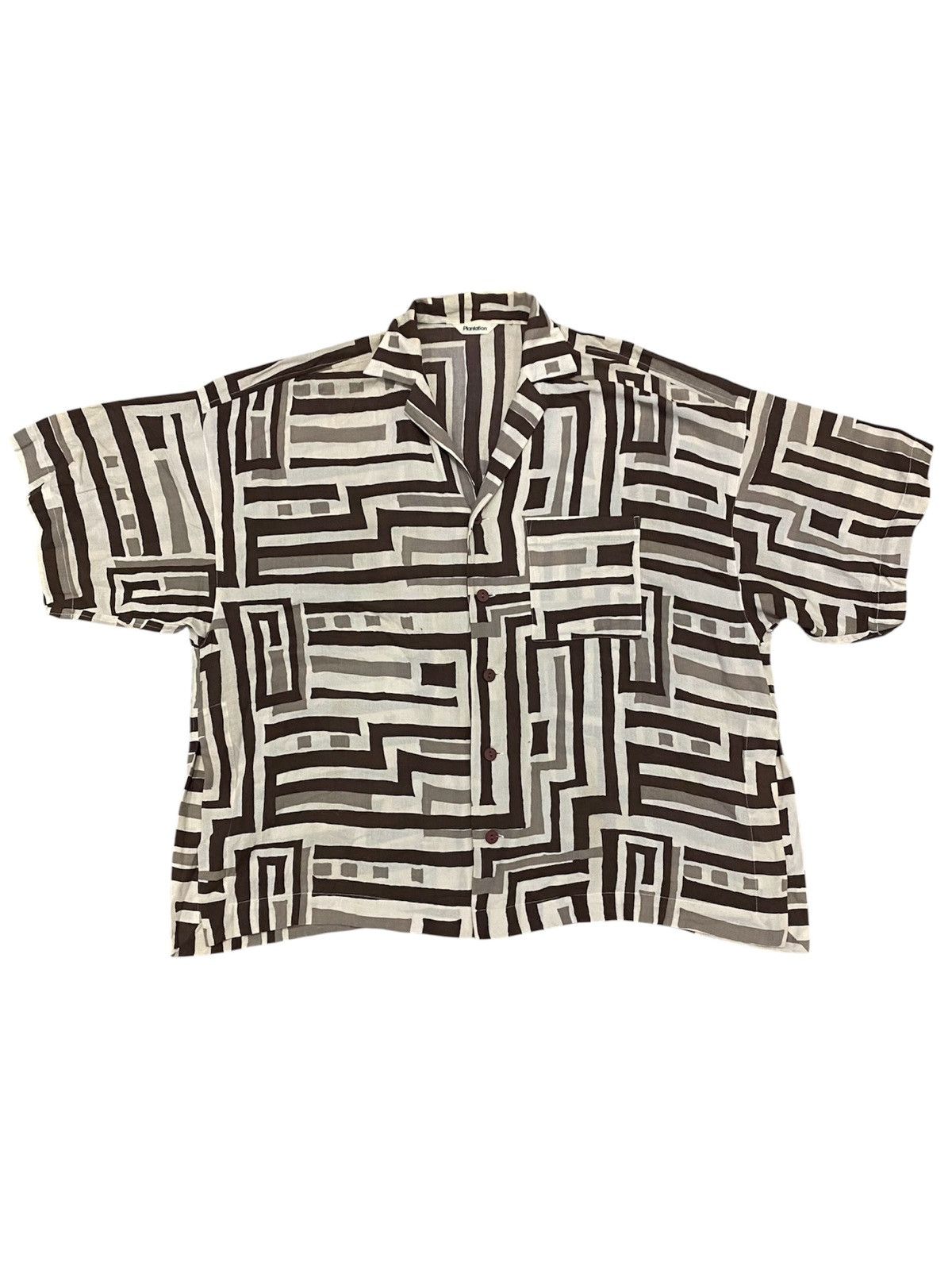 Issey Miyake 1990s Issey Miyake Plantation psychedelic illusion tee Size US L / EU 52-54 / 3 - 1 Thumbnail